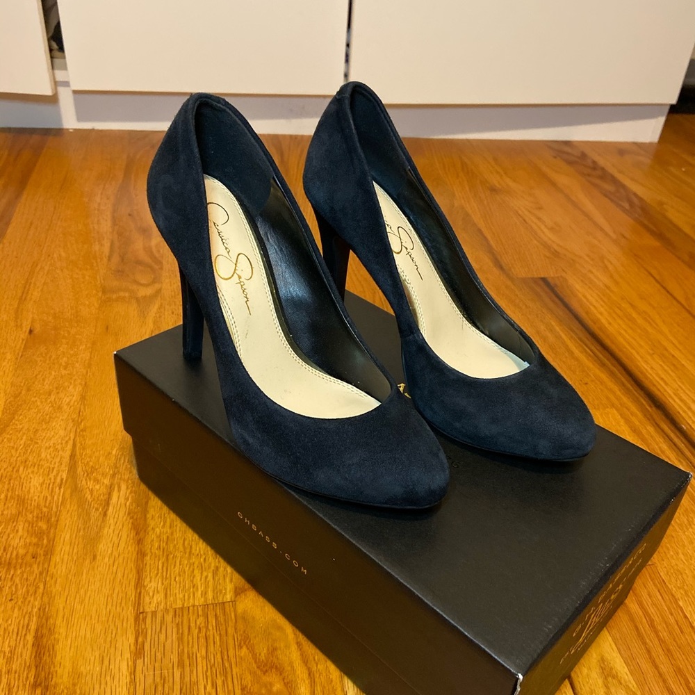 Jessica Simpson Black Suede Pump